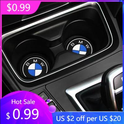 2025 Hot 2X Car Coaster Water Cup Bottle Holder Mat Anti-Slip Pad for M E90 E91 E92 E93 M3 E60 E61 F10 F07 M5 E63 E64 Car Ac