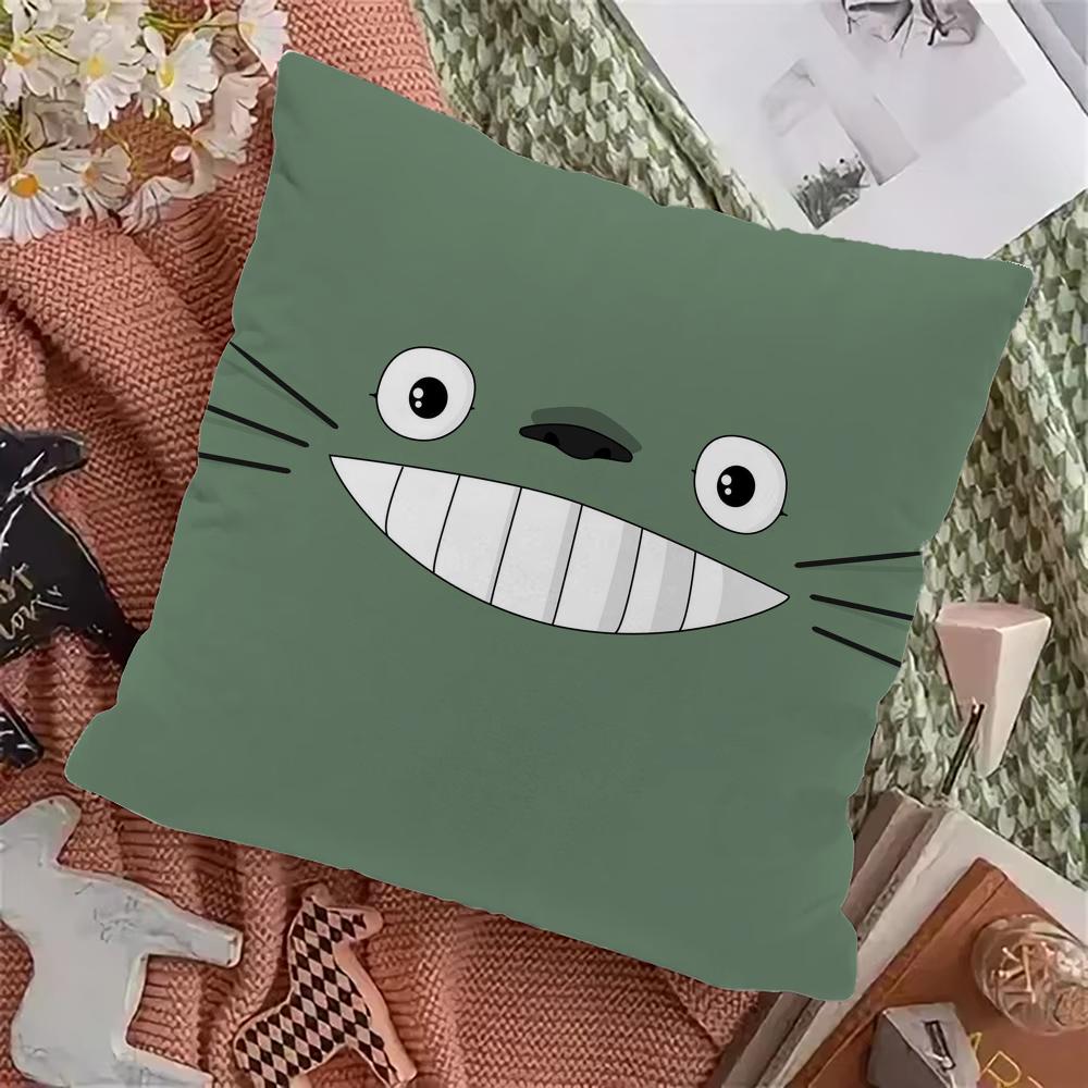 T-TOTOROS Cute  Pillow Case Pillowcase Home Sofa Cushions Car Cushions Pillowcover Office Pillowshell Pillow