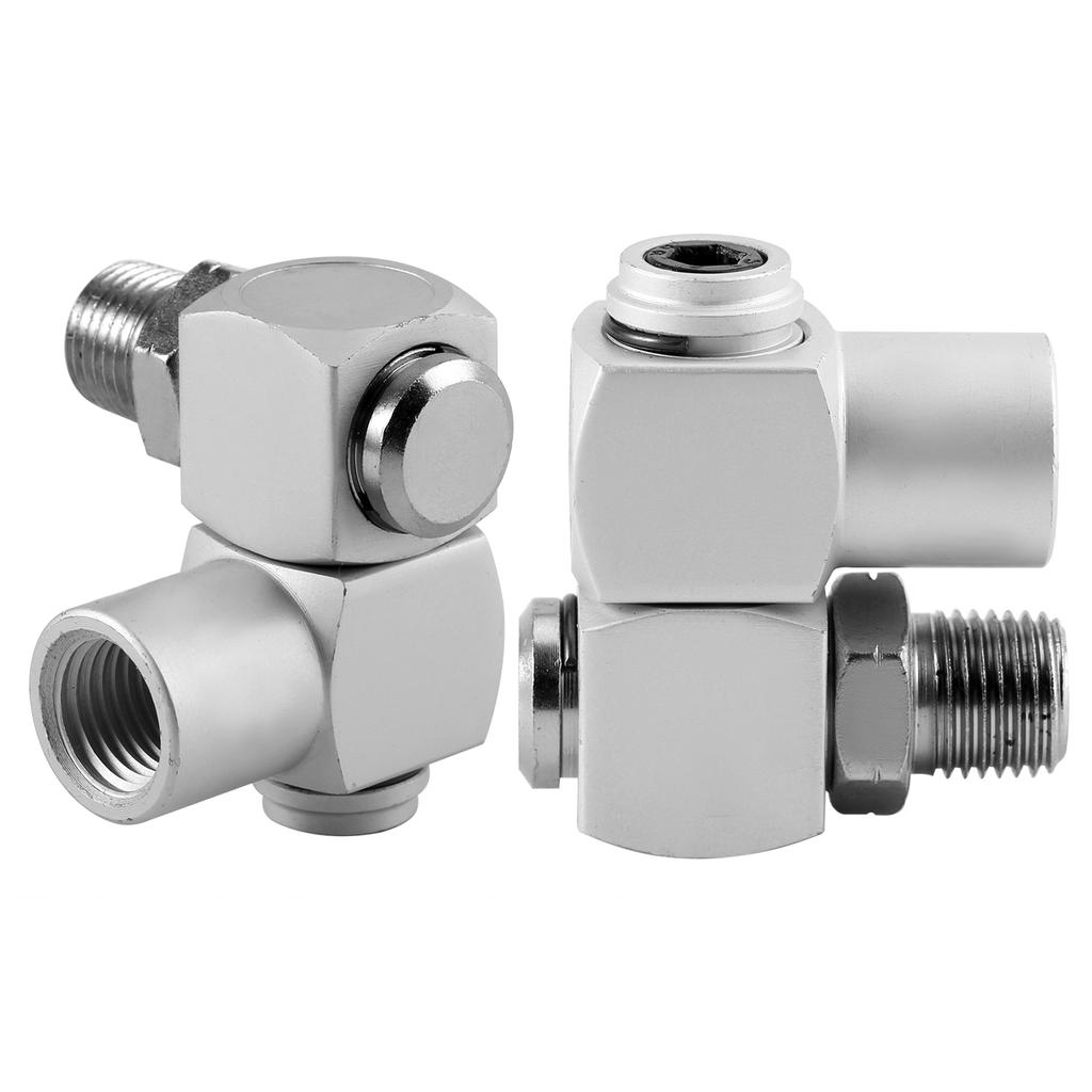 4 Pieces Aluminum 360 Degree Rotatable     Hose Adapter, Aluminum   Hose   Connector, 360 Degree  , Adapter Connector