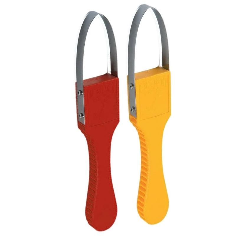 Dedicated horticultural tool: Plastic-handled weeder with circular cutting blade, Hand Loop Weeder