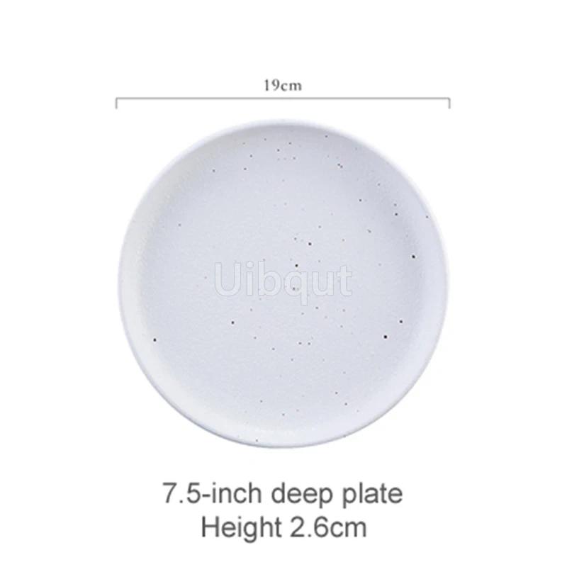 

Creative and beautiful ceramic plates serving plate Retro tableware Western plate With steak for breakfast plates Japanese plate