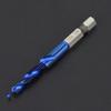 High Speed Steel Plated Blue 6.35mm Hex Shank Tap Drill Bit HSS Compound Tap (M6)