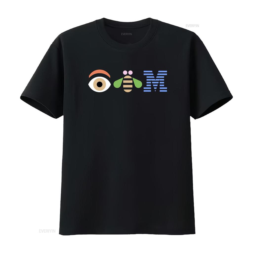 Camiseta IBM Computers Logo Ojo Abeja M Tecnología Talla Mediana Diseño Genial para Amantes de la Tecnología vintage Lavada gráfica Cómoda