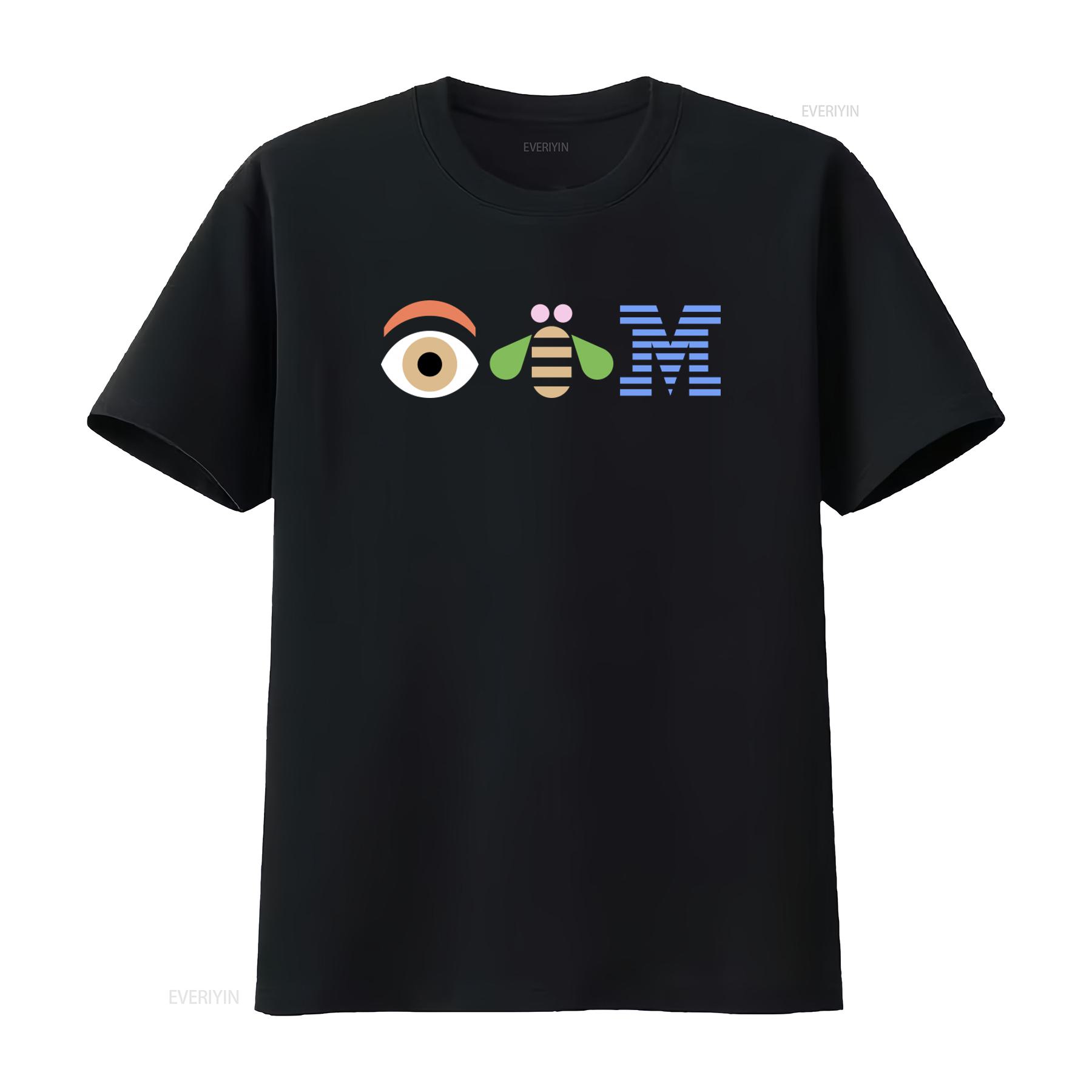 

IBM Computers Logo Eye Bee M Technology T Shirt Size Medium Cool Design for Tech Lovers vintage Washed graphic Comfortable 4XL