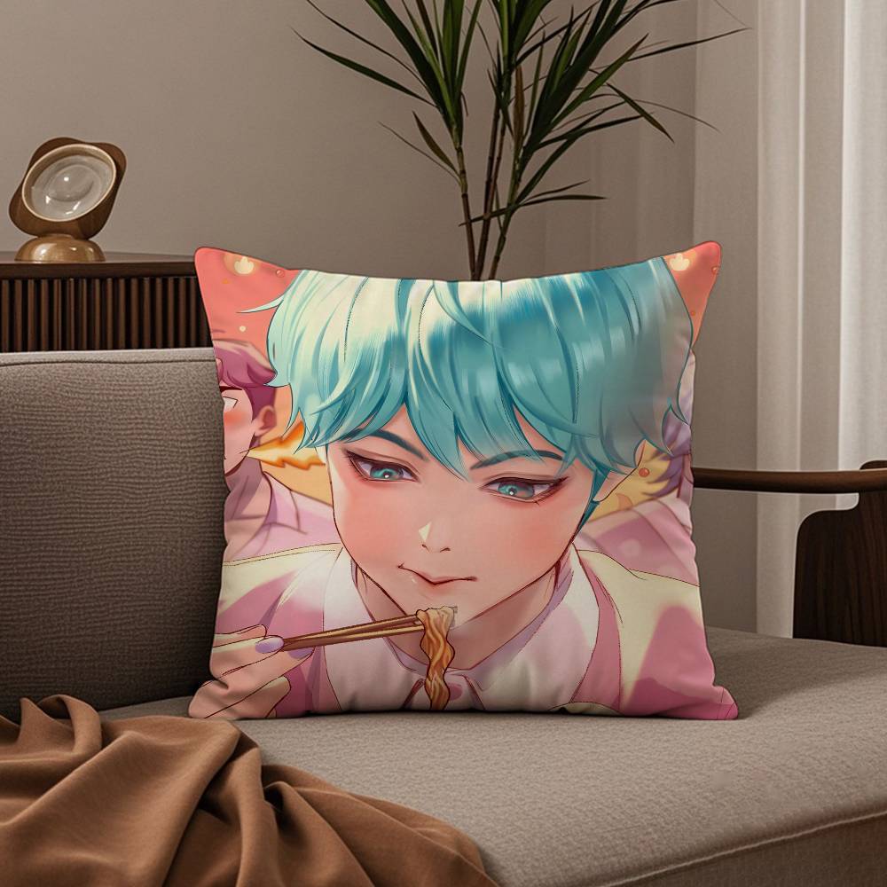 Korean Saja B-Boys KPOP Pillow Case Good Print Pillowcase Living Room Sofa Cushion Cover Bedroom Room Decor