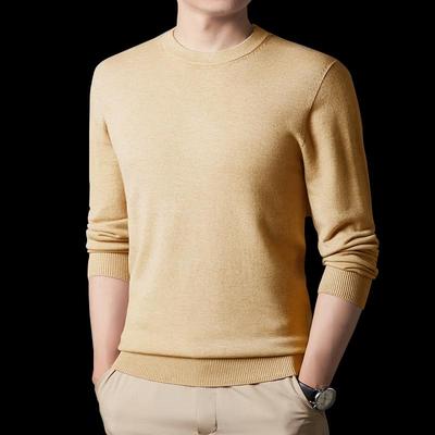 Hengyuanxiang Men's Round Neck Pullover Sweater HTYM45