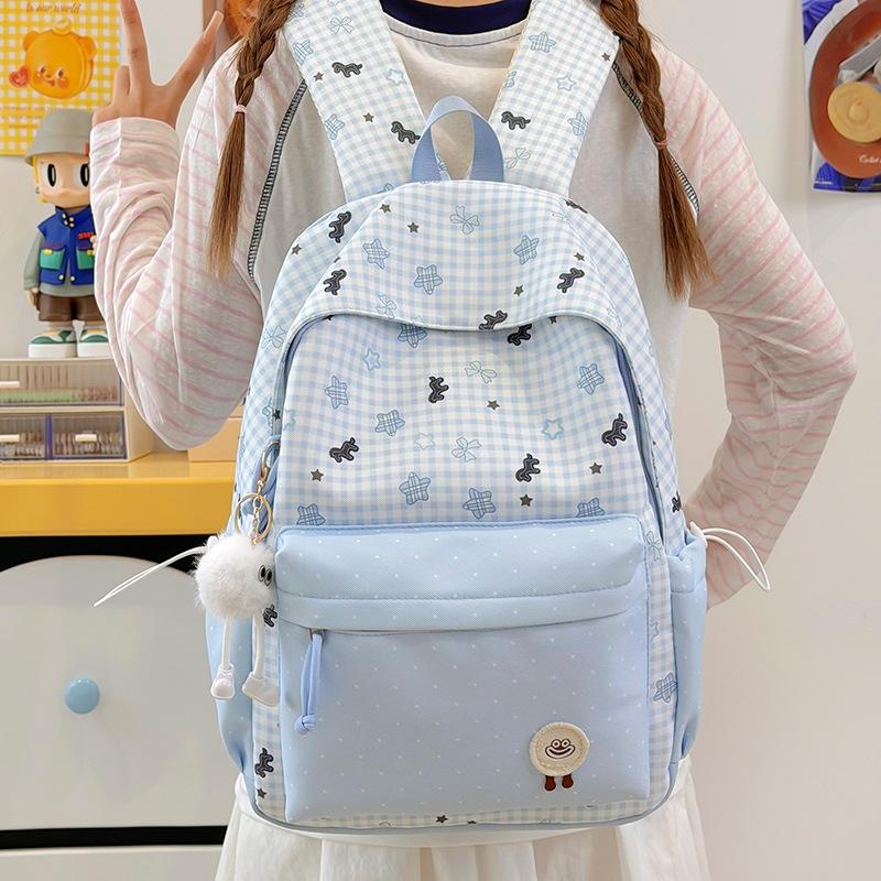 Schoolbag Japanese Cartoon Bow Backpack Female Student Large Capacity Cute Schoolbag Junior High School Student High Value Backpack