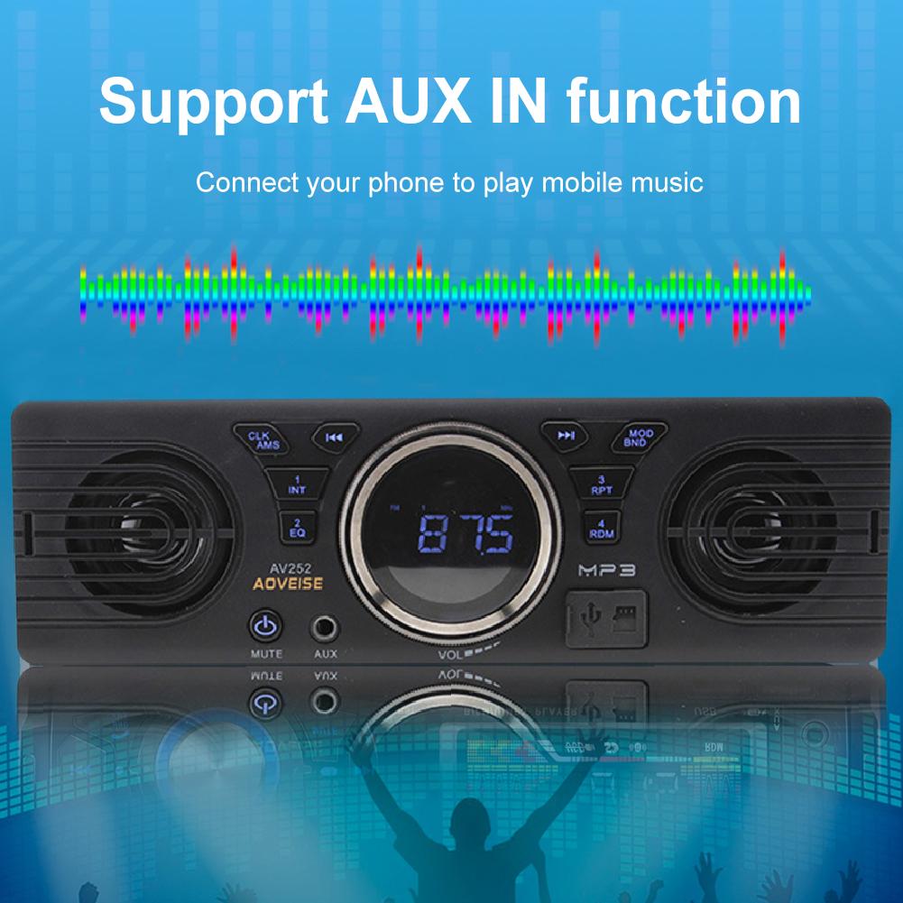 MP3 Player Car FM Radio Support for TF MINI USB AUX Interface Car Receiver Audio Multimedia Player Bluetooth-compatible