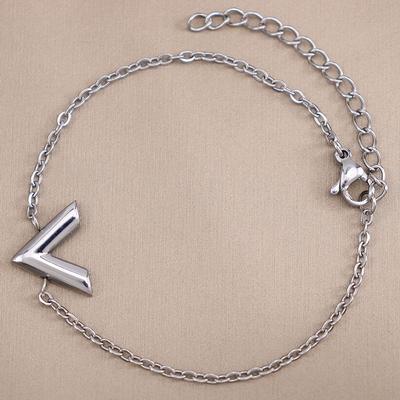 Hand Ornament Titanium Steel Simple V Bracelet Women'S Stainless Steel Bracelet Ornament