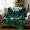 Frigid Iceboat Anime Cartoon Flannel Blanket Soft Warm Throw for Bedroom Sofa Car Kids Holiday Gift