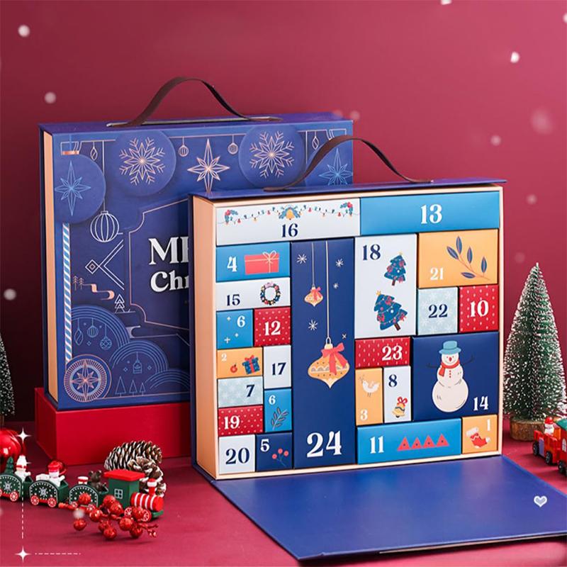 Gjør-det-selv Adventskalender Jule Nedtellingskalendere Med 24 Skattekartonger Jul Tom Nedtellingskalender