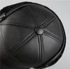 In The Elderly Hat Men'S Winter Ear Protection Duck Tongue Baseball Cap Old Man Leather Hat Warm Windproof Dad Grandpa Hat