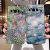 Claude Monet Impressionism Painter For Google Pixel 8 7 6 Pro 6A 5G Black Phone Case Soft Shockproof Back Cover TPU Shell Coque