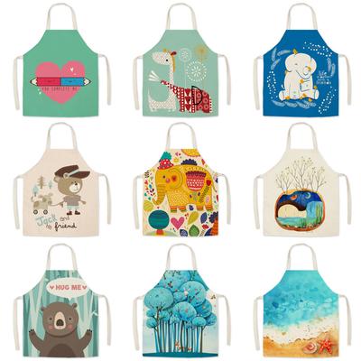 Kids Kitchen Apron Stain Resistant Kitchen Apron Linen Apron Ladies Kitchen Accessories Apron Men Ladies Coffee Gadgets
