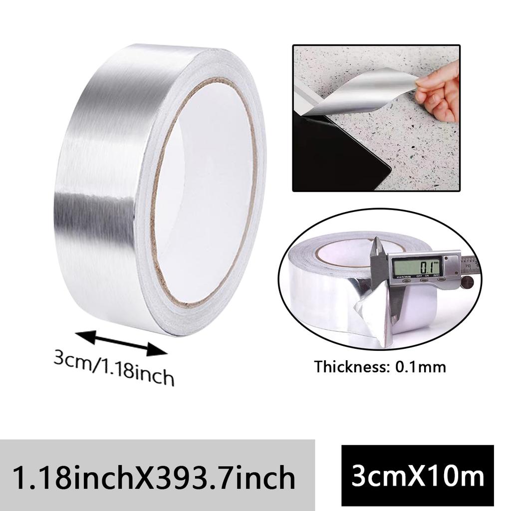 High-Quality Aluminum Foil Tape, High-Temperature Aluminum Foil Tape for Pipes And HVAC, Fire Resistant High Temperature Sticker