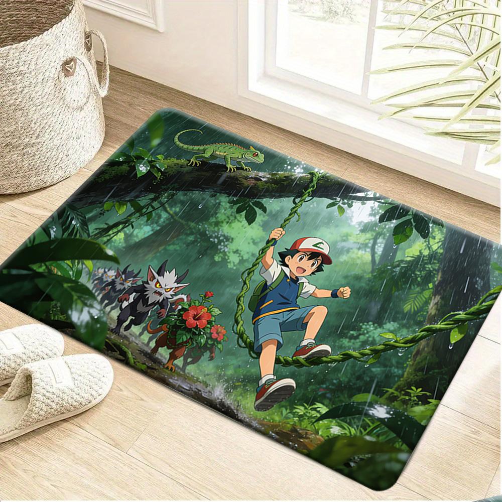 Lucario Cyberpunk Graffiti Street Non-Slip Doormat Soft Floor Mat 40cm x 60cm