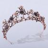 Beautifully Crafted Crystal Crowns Crystal Diadems with Flower and Leaves for Birthdays and Evening Parties