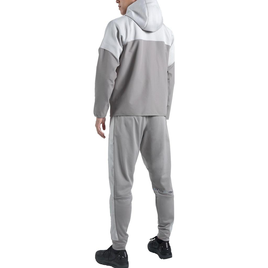 Under Armour Giacca con Cappuccio Stampa Logo Color Block Uomo Giacche Grigio 1374630-592