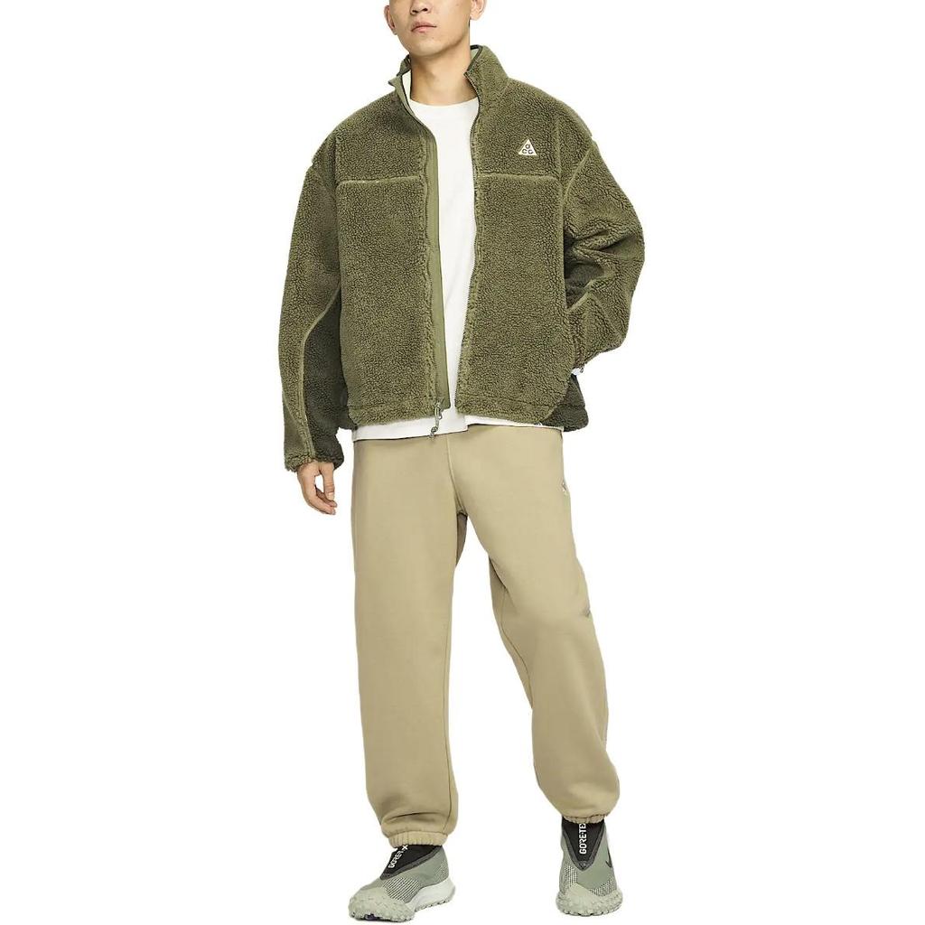 Nike ACG Storm-Fit Adv Ss25 Canwell Glacier Cómoda Suave Cálida Chaqueta de Cuello Alto para Hombre Chaqueta Verde Oliva Verde Secoya Verde Pálido FV8654-222