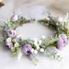 Forest Flower Crown Festival Wedding Floral Headpiece Trendy Flower Headbands  for Women Girls