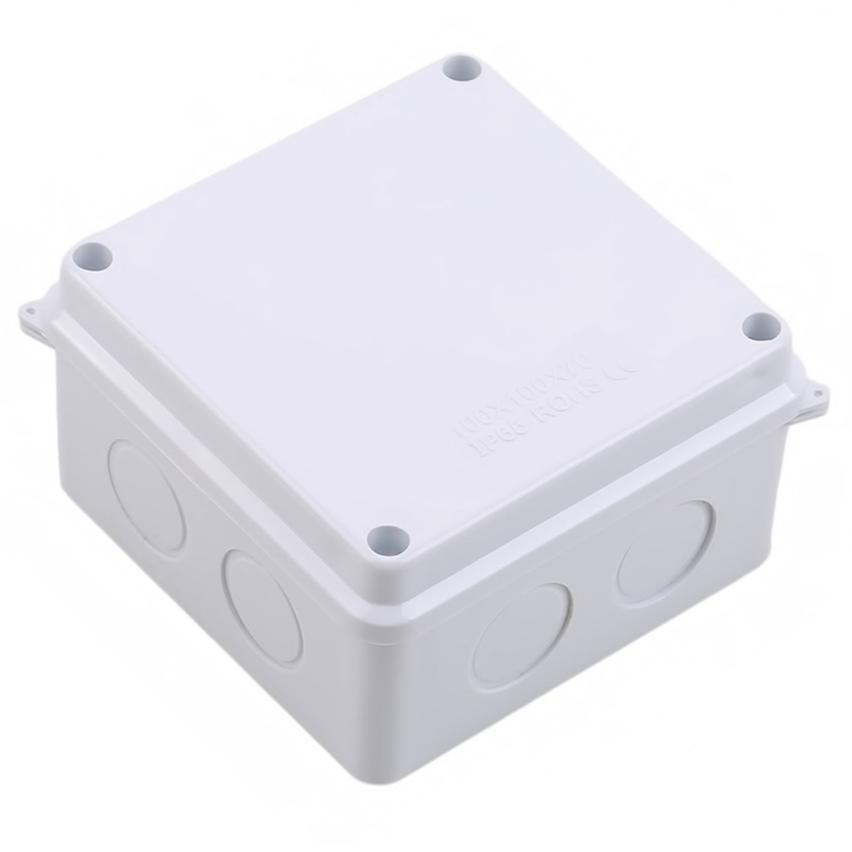 Boîte de jonction étanche ABS Blanche Extérieure 1 Pièce Boîte Universelle Scellée pour Projet Électrique