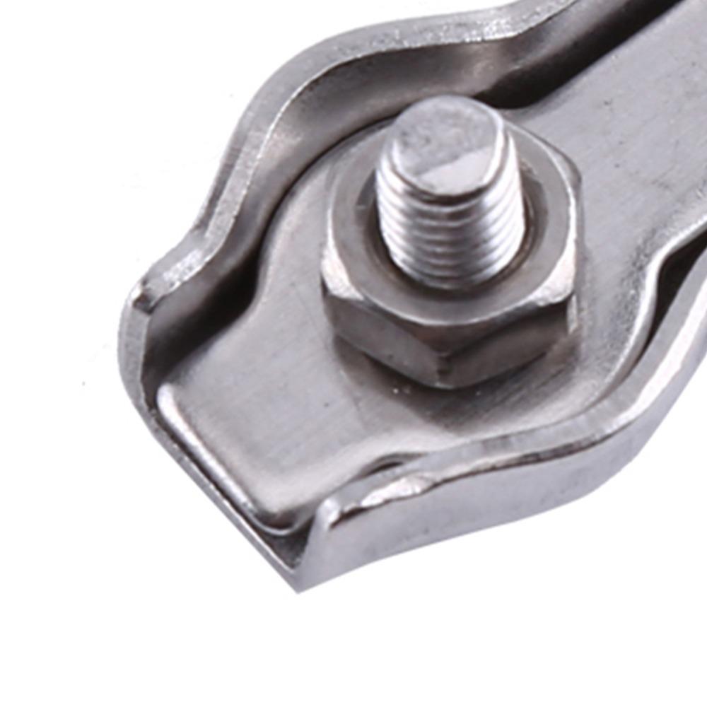 10pcs Stainless Steel M3 Duplex Clips Sturdy Design Wire Rope Clips  Cable Management