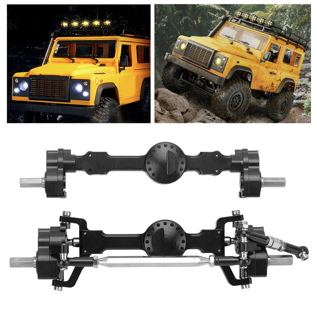 Metal Front Rear Axle Aluminium Alloy High Strength Accurate Stable Front Rear Bridge Axle for MN MN98 D90 1Celsius12