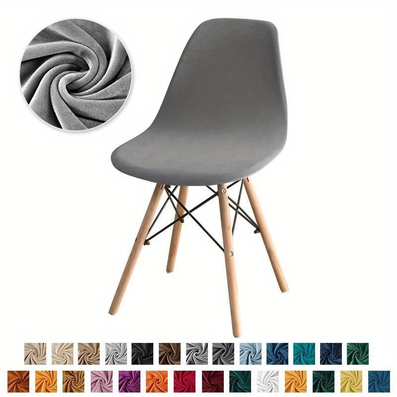1PCS Solid Color Chair Cover Stretch Armless Chair Covers High Quality Elastic Dining Seat Case For Wedding Hotel Banquet