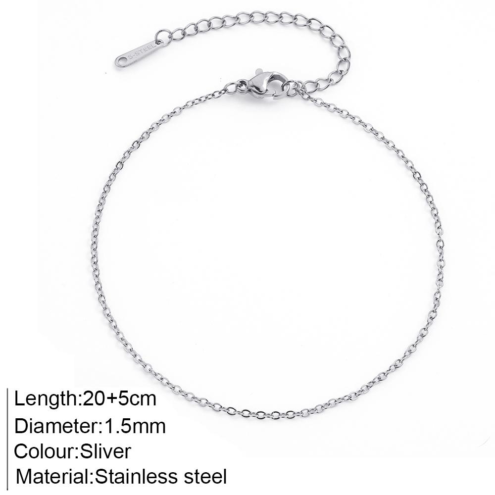 Stainless Steel Delicate Anklet for Women Gold Color Chain Anklet Bracelets On The Leg Do Not Fade Anklet Jewelry Women 2025 New