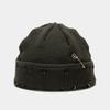 New Winter Harajuku Beanies Knitted Hat Women Fashion Warm Thick Men Hip Hop Pin Hole Skullcap Short Hat Unisex Basic Cap