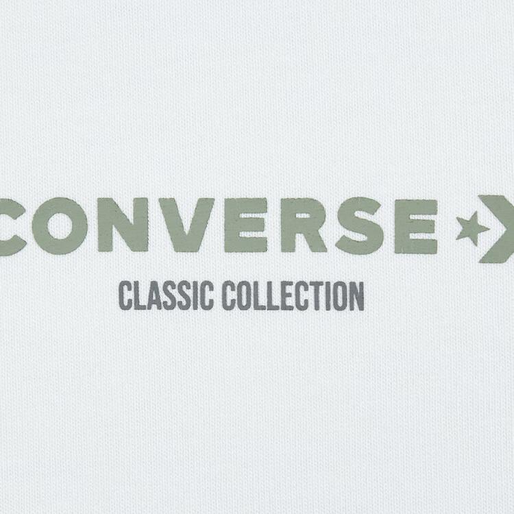 New Converse T Shirts Men's White 10027715-A02