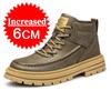 Fashion Increase 8cm Male Shoes Invisible Inner Height Increase Sneakers Men's Shoes Sports Leisure Shoes Elevator Shoes Big Size 37-48