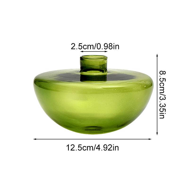 1PCS Half-Moon Shaped Decorative Bowl Creative Multi-functional Blue Aroma Diffuser Bottle Colorful 12.5x8.5cm