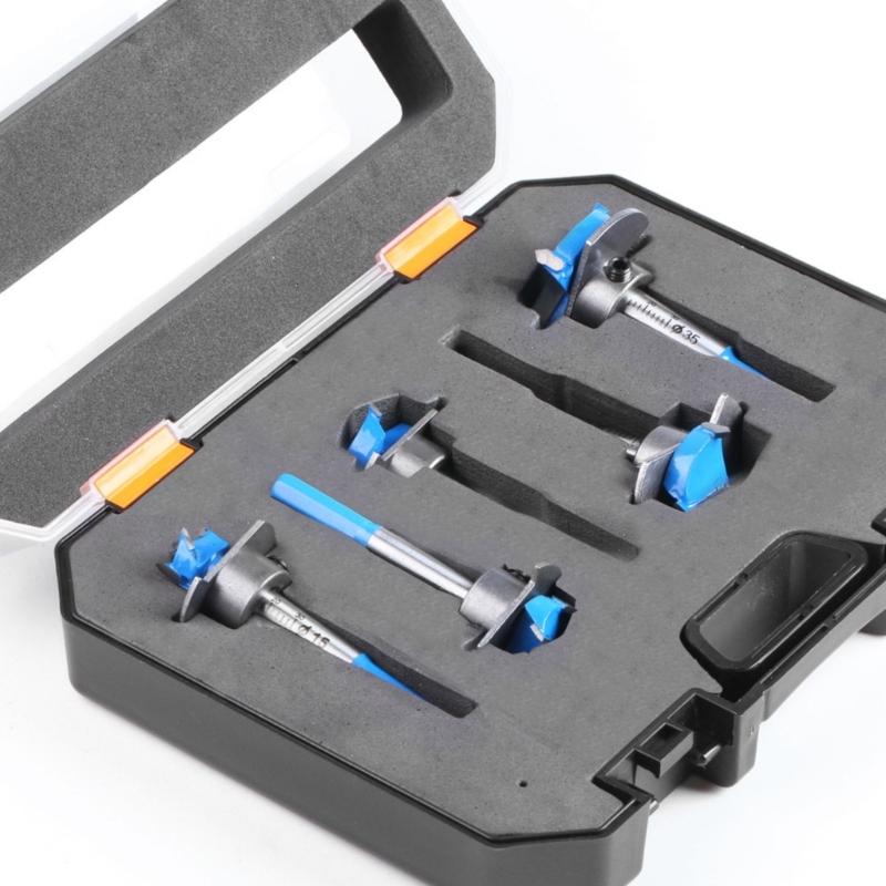 Carbide Tipped Wood Cutter Hinge Hole Opener With Hexagonal Shank For Precise Drilling Control In Furniture Making