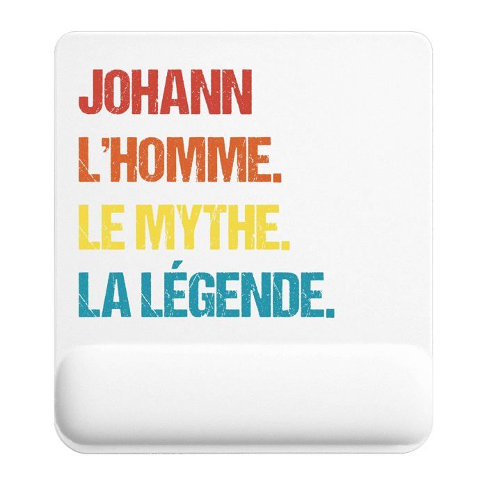 Tapis de souris - PLANETEE - Johann Mythe Légende Vintage - 22x18 cm - 3 mm - Multicolore