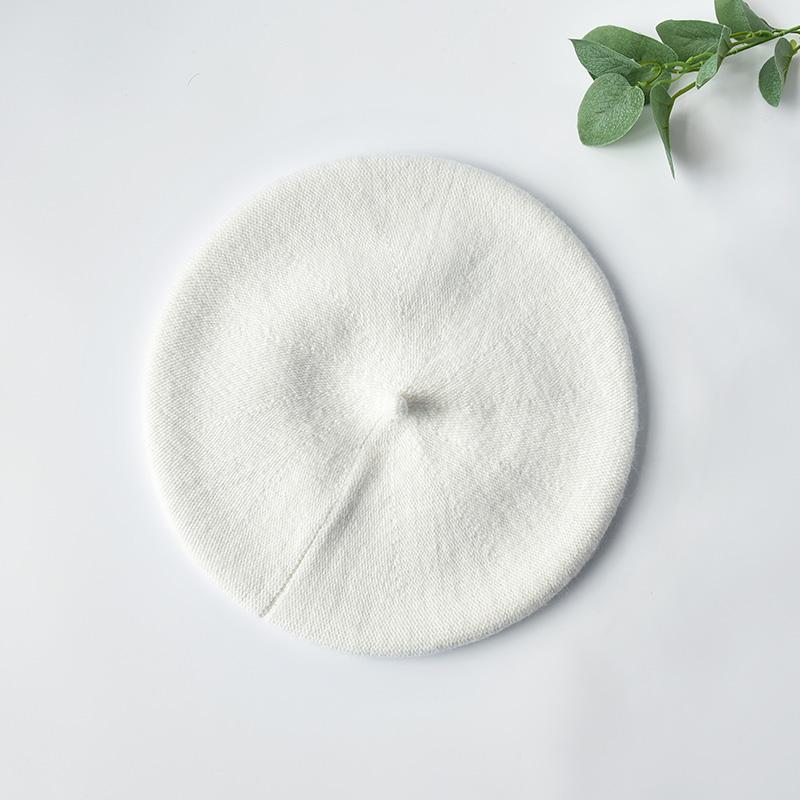 Factory Solid Beret Cap Spring British French Artist Style Elegant Painter Winter Women Knit Custom Wool Beret Hat