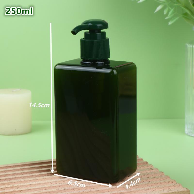 100-650Ml Square Bathroom Soap Dispensers Refillable Shampoo Shower Gel Holder Portable Travel Dispenser Empty Bath Pump Bottle