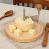 Cheese Cutting Device Having Secure Base And Protective Cover For Creating Attractive Decorative Cheese Designs