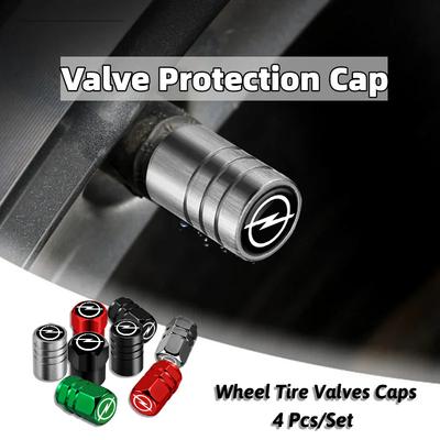 4 Pezzi Tappi Valvole Pneumatici Ruote Auto in Metallo Copertura Impermeabile Antipolvere Per Astra GTC Insignia Antara Meriva Zafira Vectra Mokka