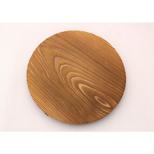 Ichihara Woodworks 24cm Burnt Cedar Pot Lid 22185