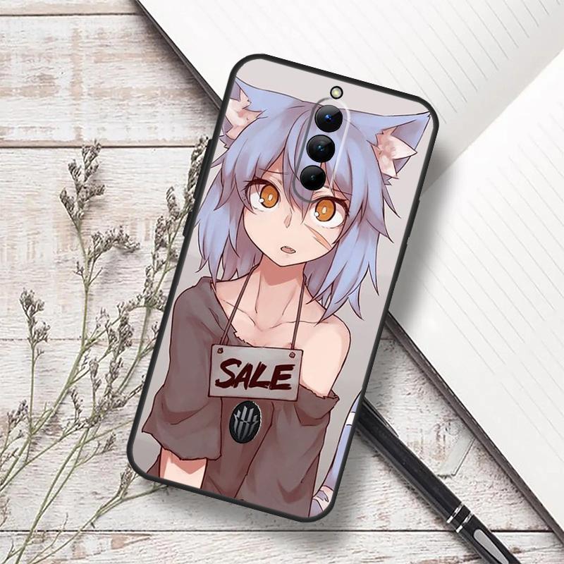 Anime Cat Girl Case For ZTE Nubia Red Magic 10 Air 6S 7S 7 Pro RedMagic 10S 9S 8S 8 9 10 11 Pro Plus Funda