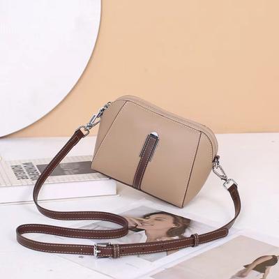 Small Bag Women's Bag Genuine Leather Shell Bag 2025 New Hot Style Cowhide Phone Bag Single Shoulder Crossbody Bag