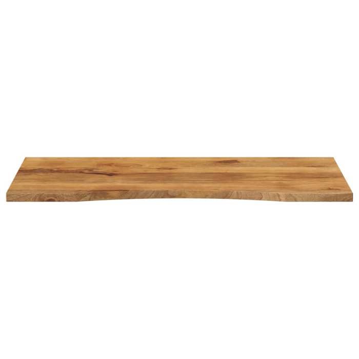 VidaXL Dessus de bureau avec courbe 120x50x2,5 cm manguier massif brut 370211
