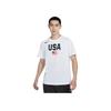 Nike Team USA Basketball Training T-Shirt With Sport Print And Quick-Dry Technology Men Tops White AV4352-100