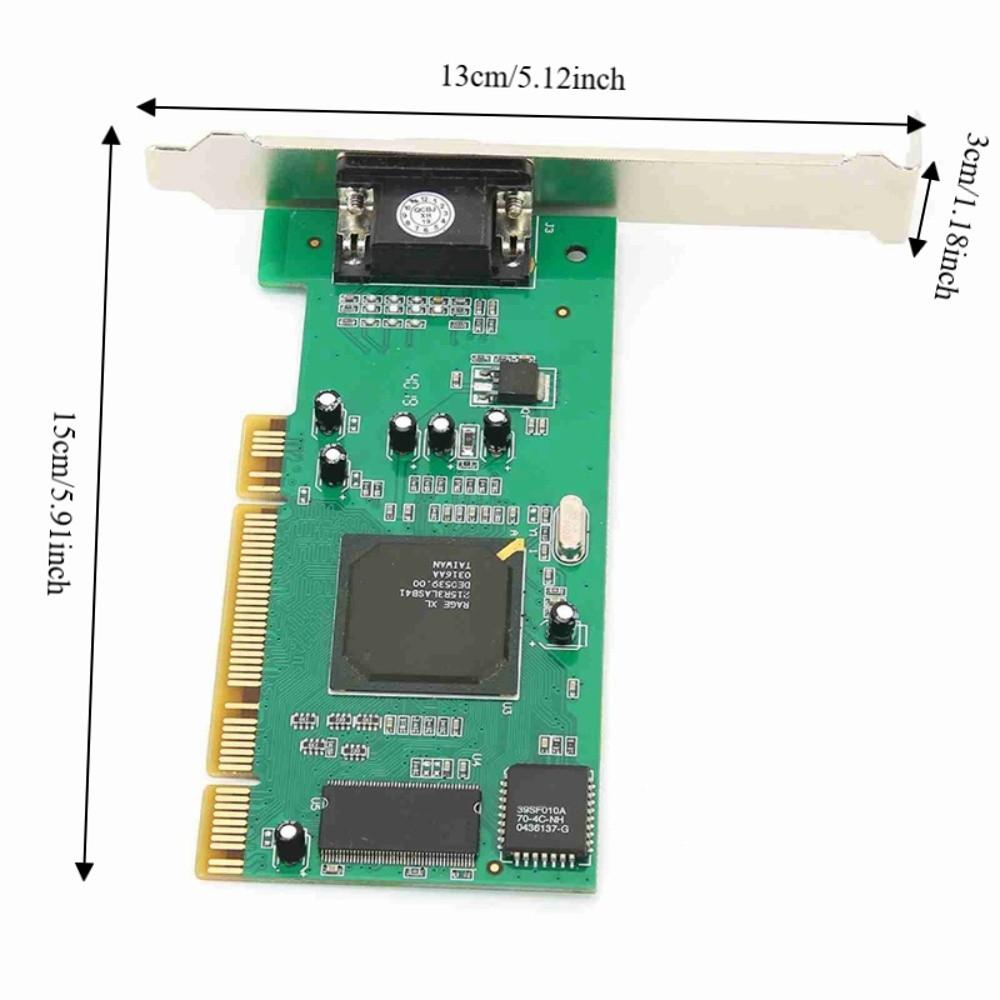 32Bit Interface Graphics Card 8MB Memory Video Card for for ATI Rage XL Industrial Computer