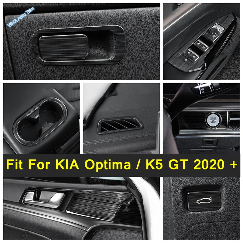 Inner Door Handle Catch Cover Trim erting Decal Panel Car Accessories Stainless Steel Fit For KIA Optima / K5 GT -