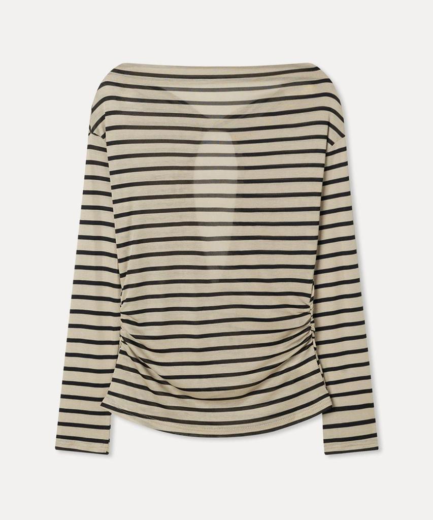 MIXXO Striped Cowl Neck T-Shirt_Miwlwg90Ss