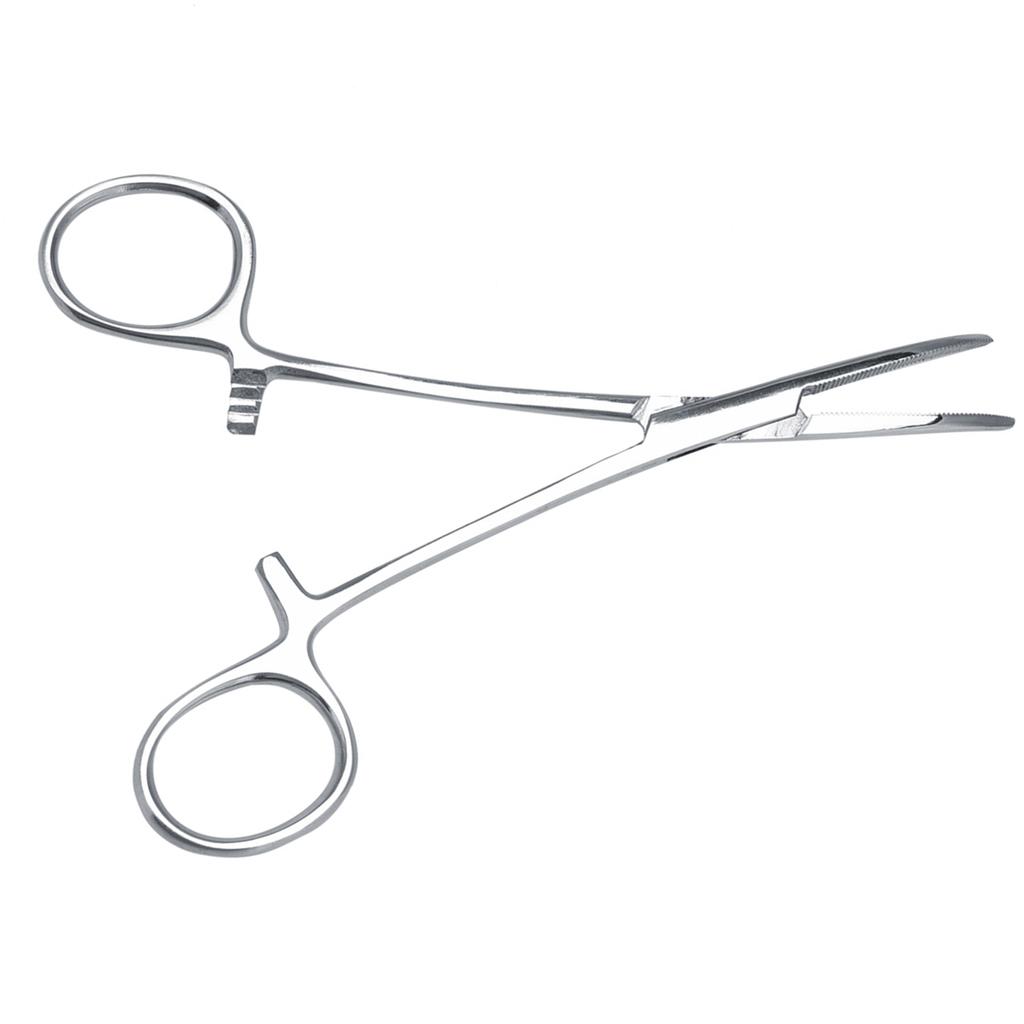 Pince à épiler en acier inoxydable pour animaux de compagnie, pince de nettoyage à pointe incurvée pour oreilles de chien et de chat