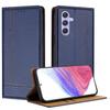For Samsung Galaxy A55 5G Case L-Shaped Grid Pattern Leather Stand Phone Cover with Card Slots