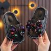 Kids' Fashion Bow Slippers - Non-slip, Durable, Thick-soled Cartoon Sandals for Boys & Girls, Great for Home & Beach Use